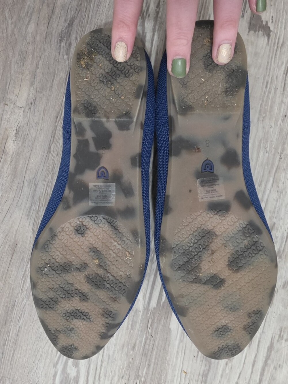 Rothy's Blue Almond Loafers - Size 8 - EUC - Picture 5 of 5